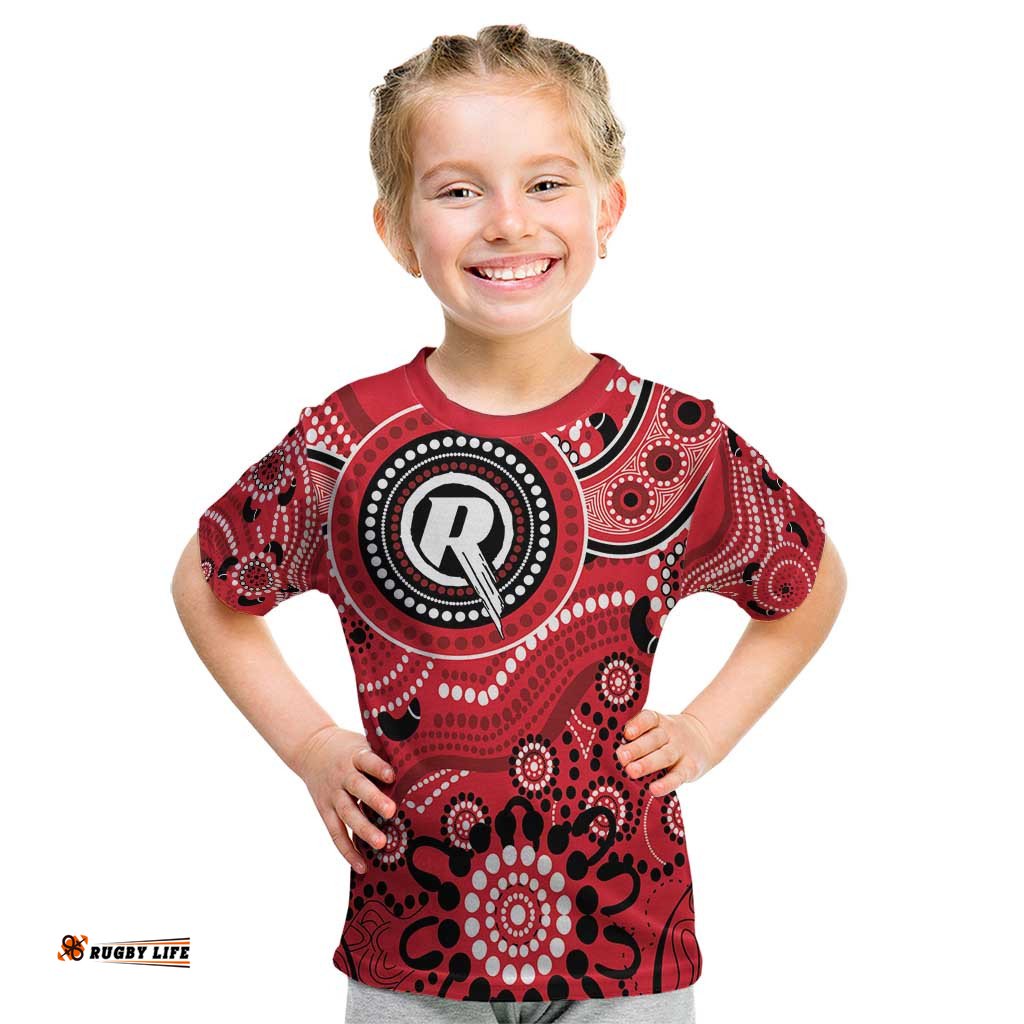 Renegades Cricket Custom Kid T Shirt Australian Aboriginal LT9