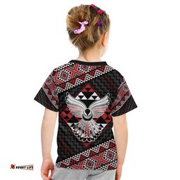 Taniko Aotearoa Kid T Shirt Poutama Mix Piwakawaka - Ver02 LT7