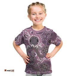 Personalised NAIDOC Week 50 Years Deadly Always Kid T Shirt Pink Aboriginal Artwork Dot Painting LT9