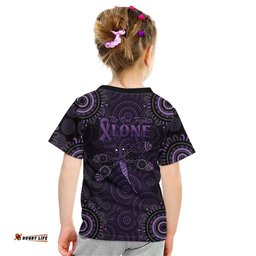 Purple Dragonfly Aboriginal of Hope Kid T Shirt Australian Epilepsy Awareness LT9