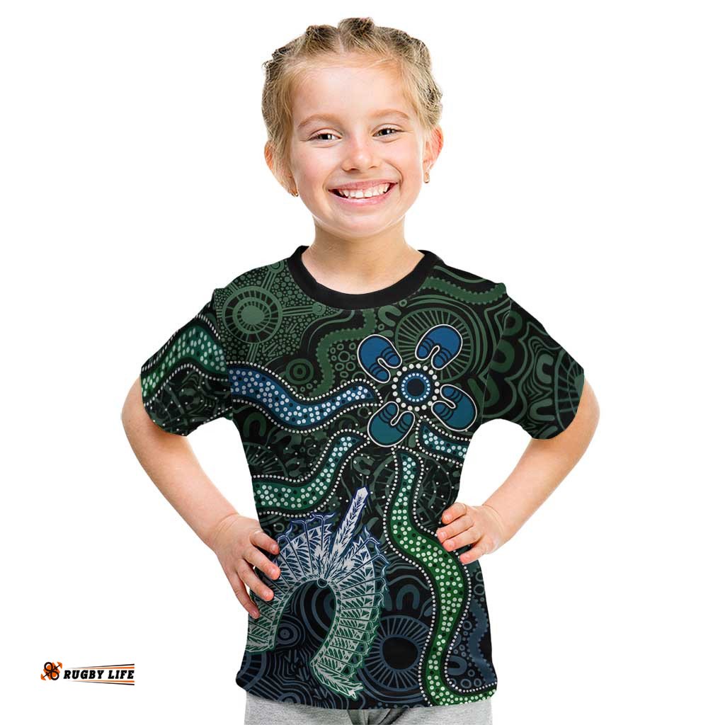 Torres Strait Islands Kid T Shirt Indigenous Australian Marine Tribal Dot Art TS04