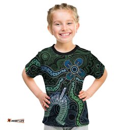 Torres Strait Islands Kid T Shirt Indigenous Australian Marine Tribal Dot Art TS04