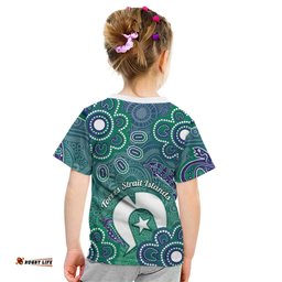 Sea Turtle Torres Strait Islands Kid T Shirt Pacific Indigenous Australian Oceanic Dot Art TS04