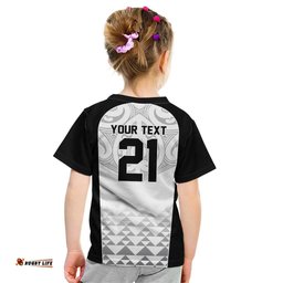World Football 2026 New Zealand Custom Kid T Shirt All White Fern Maori Tribal LT9