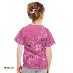 Pink Ribbon Australia Kid T Shirt Breast Cancer Awareness Aboriginal Cacatua leadbeateri LT14