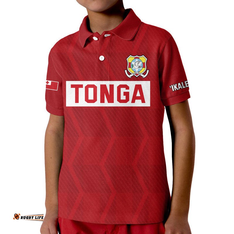 Tonga Rugby Sevens Kid Polo Shirt Sporty Style