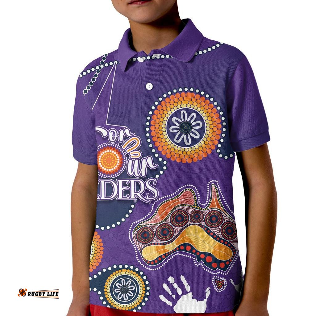 Personalised NAIDOC WeekNRL Storms For Our Elders Kid Polo Shirt