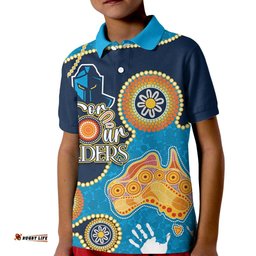Personalised NAIDOC WeekNRL Titans For Our Elders Kid Polo Shirt