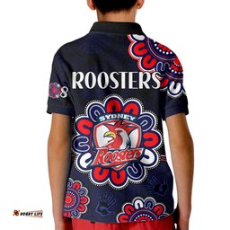 NRL Sydney Roosters Rugby 1908 Aboriginal Kid Polo Shirt