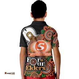 Perth Scorchers Cricket Kid Polo Shirt NAIDOC Torres Strait For Our Elders