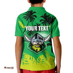 NRL Raiders Kid Polo Shirt Summer Vibe Style