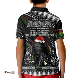 Panthers Rugby Kid Polo Shirt Go The Mighty PanthersChristmas Vibe Unique