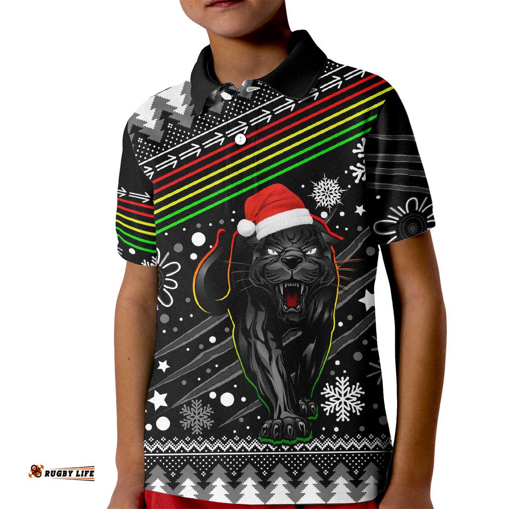 Panthers Rugby Kid Polo Shirt Go The Mighty PanthersChristmas Vibe Unique