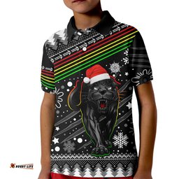 Panthers Rugby Kid Polo Shirt Go The Mighty PanthersChristmas Vibe Unique
