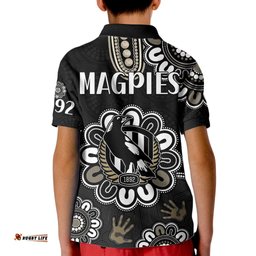 AFL Collingwood Magpies Football Magpies 1892 Kid Polo Shirt