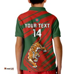 Personalised Bangladesh Cricket Kid Polo ShirtGo Champions World Cup