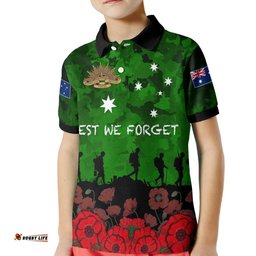 Anzac Day Kid Polo Shirt - Aussie Anzac Day-