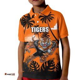 NRL Tigers Kid Polo Shirt Summer Vibe Style