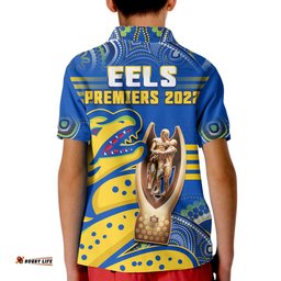 Parramatta Rugby Polo Shirt KID Eels PremiersIndigenous Artsy