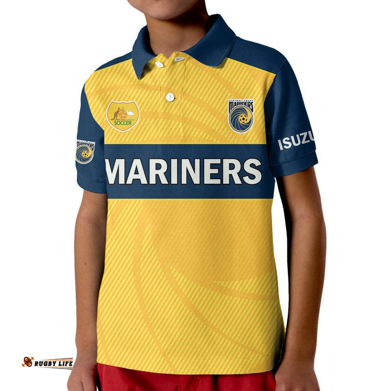 Central Coast Mariners Soccer Kid Polo Shirt