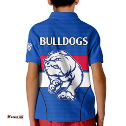 AFL Bulldogs Football Kid Polo Shirt Simple Style-