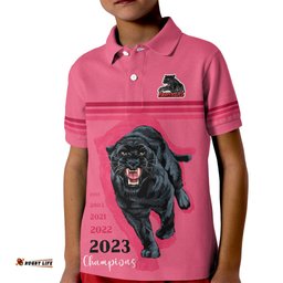Panther Premierships Kid Polo Shirt Go ChampionsPink Simple Style