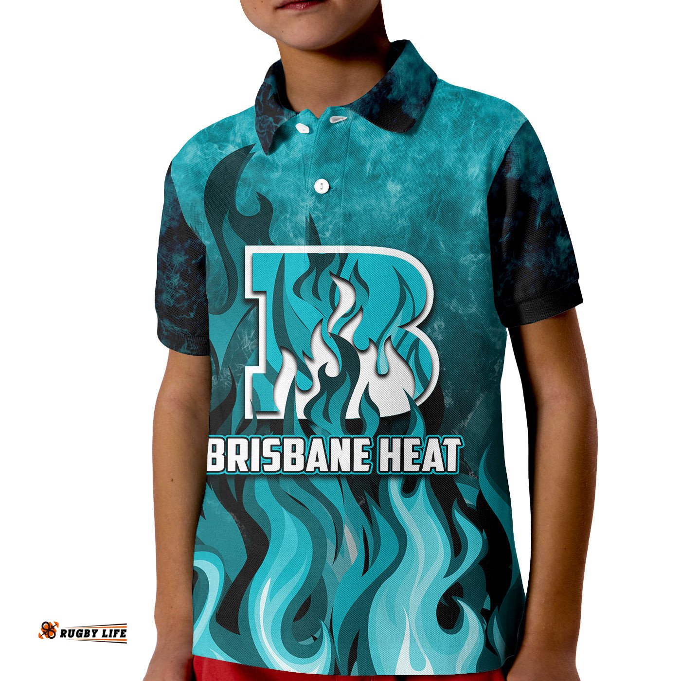 Custom Personalised And NumberBrisbane Heat Polo Shirt KID Cricket Special Style