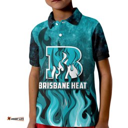 Custom Personalised And NumberBrisbane Heat Polo Shirt KID Cricket Special Style