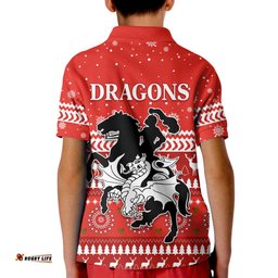 Dragons Polo Shirt KID Christmas St. George Illawarra