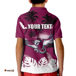 NRL Sea Eagles Kid Polo Shirt Summer Vibe Style