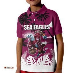 NRL Sea Eagles Kid Polo Shirt Summer Vibe Style