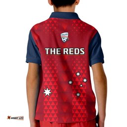 Adelaide United Football Polo Shirt KID Sporty Style