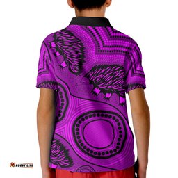 Echidna Aboriginal Polo Shirt KID Style No.4