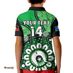 Custom Text And Number Melbourne Stars NAIDOCPolo Shirt KID Indigenous For Our Elders