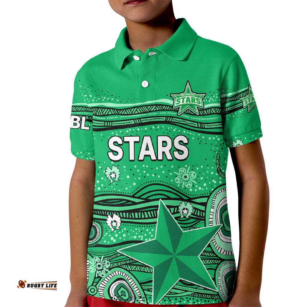 Australia Stars Cricket Kid Polo Shirt Indigenous-