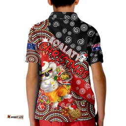 Koalaty Christmas Kid Polo Shirt Australia Koala Aboriginal