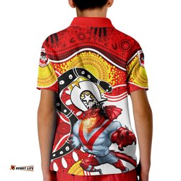 Dragons Mascot NRL Kid Polo Shirt NAIDOC
