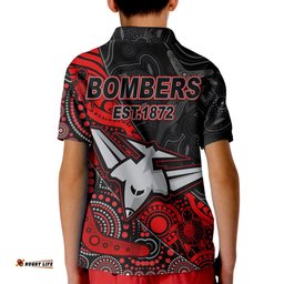 Bombers Football Polo Shirt KID Essendon Aboriginal