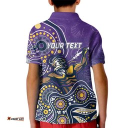 Personalised Storm Rugby Aboriginal Kid Polo Shirt 2024 GO Storms