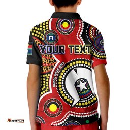 Custom Personalised Australia NAIDOC Week Polo Shirt KID For Our Elders Aborigines and Islanders Flag