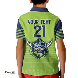 Raiders Rugby Custom Kid Polo Shirt The Green Machine Simple Style