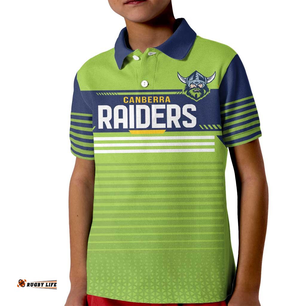 Raiders Rugby Custom Kid Polo Shirt The Green Machine Simple Style