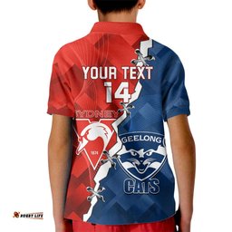 Custom Swans And Cats Football Kid Polo Shirt 2024 Together Dynamic Version