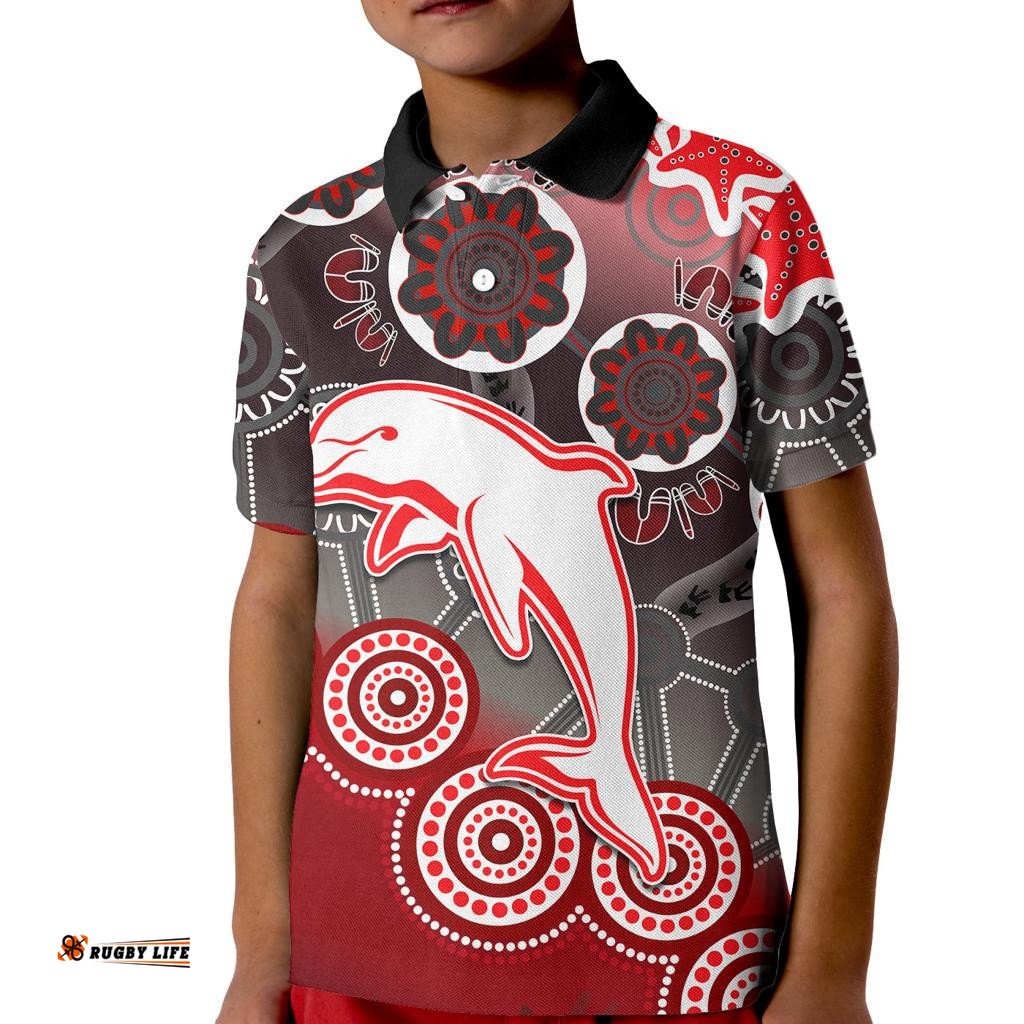 Redcliffe Dolphins Rugby Kid Polo Shirt
