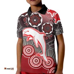Redcliffe Dolphins Rugby Kid Polo Shirt