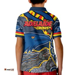 The Crows Football Kid Polo Shirt Adelaide Be Unique Aboriginal Dots