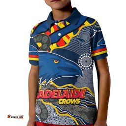 The Crows Football Kid Polo Shirt Adelaide Be Unique Aboriginal Dots