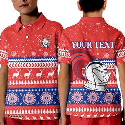 Custom Personalised Knights Polo Shirt KID Christmas Newcastle