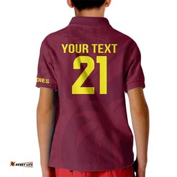 Custom West Indies Cricket Kid Polo Shirt Go Windies Sporty Version