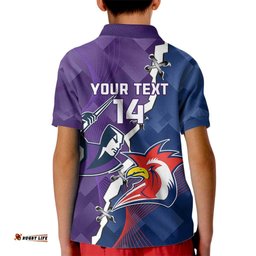 Custom NRL Storm And Roosters Rugby 2024 Kid Polo Shirt Go Champions Dynamic Version